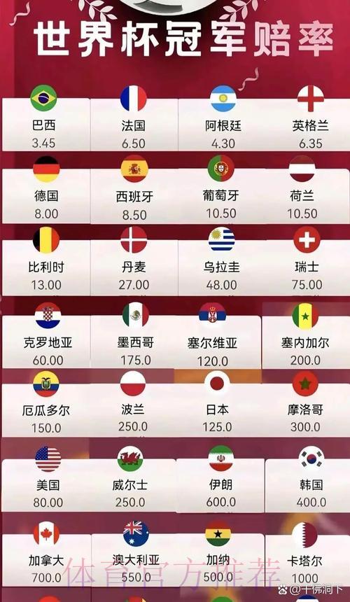 2026世界杯热门夺冠赔率深度解析与赛事前瞻